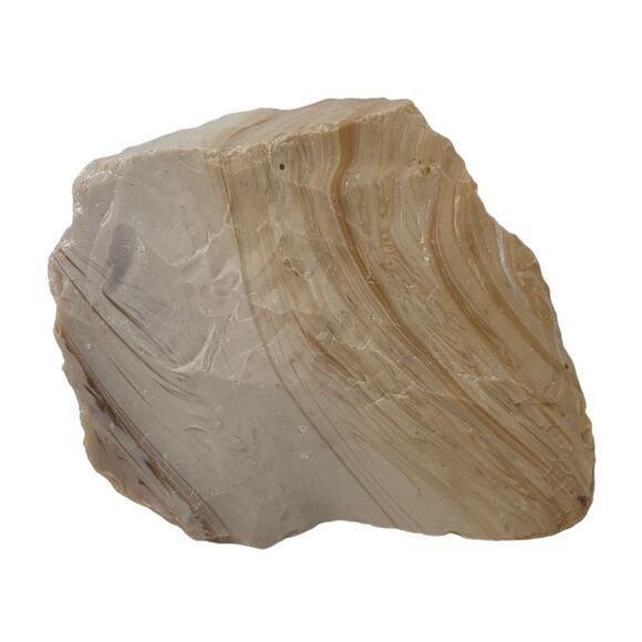 Carmel Chocolate Art Glass Cullet Swirl Slag #5L138 - Picture 2 of 6